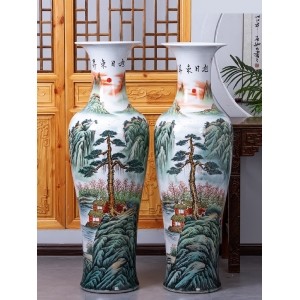 景德鎮陶瓷落地大花瓶（旭日東升）